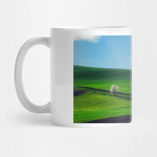 Lonely blooming tree Mug